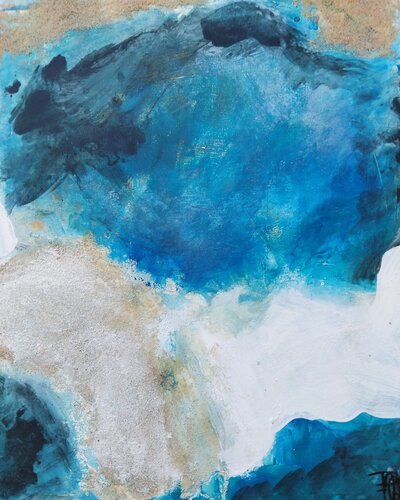 Lagon I by Corinne Pages, Painting for Sale on Select