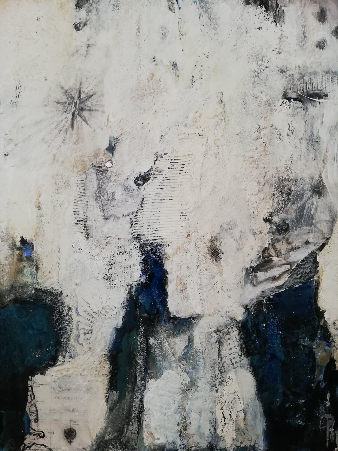 Rose des Vents ll Corinne Pages Original painting for sale
