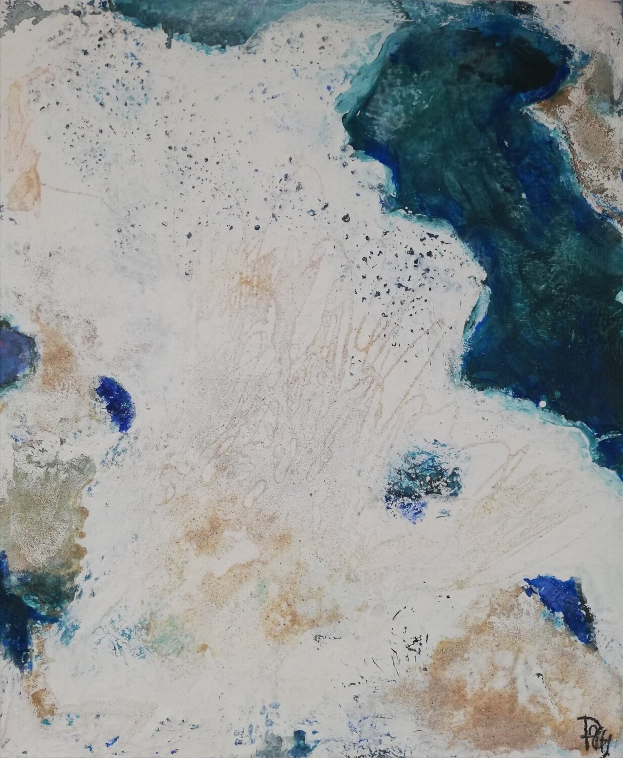 Cyclades  I Corinne Pages Original painting for sale
