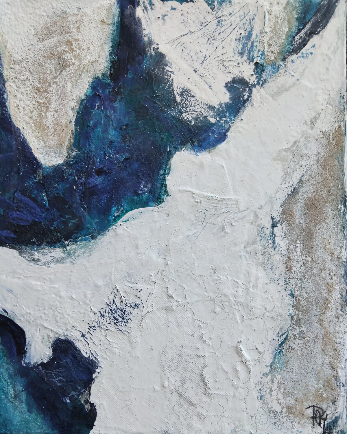Fjord  II Corinne Pages Original painting for sale