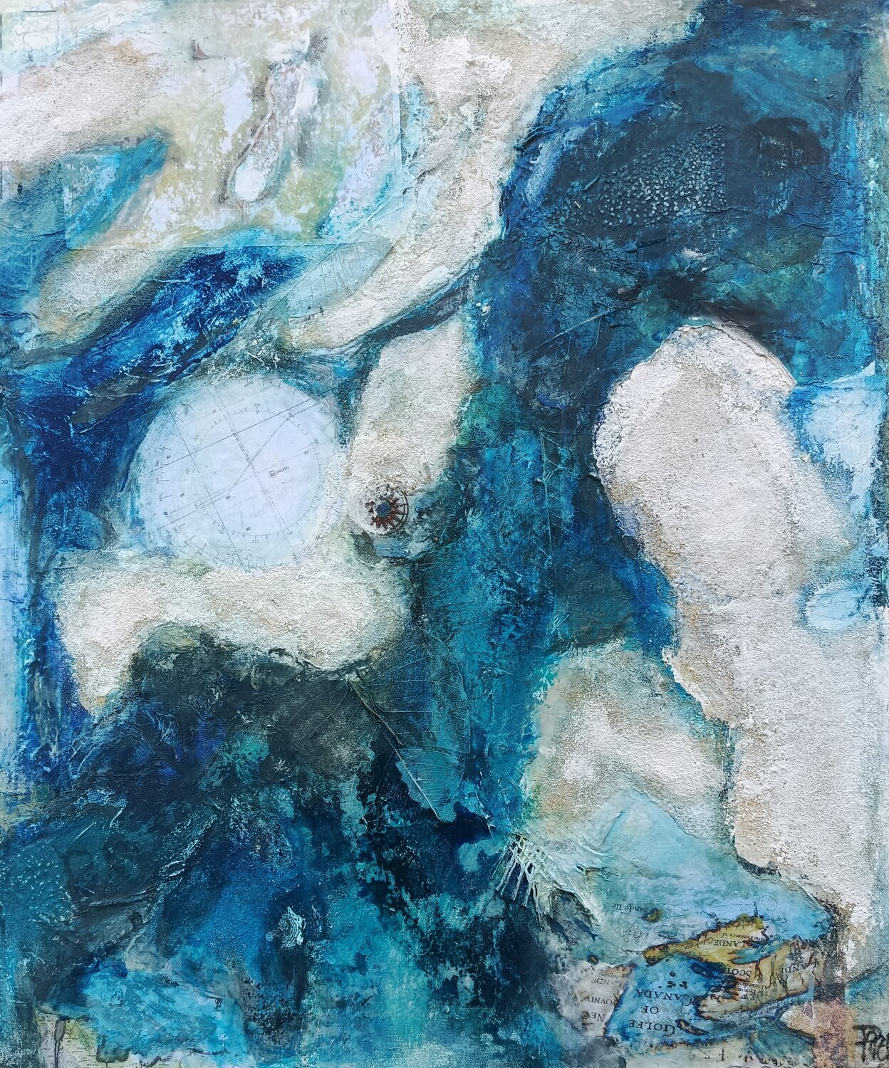 L' Atlantide I Corinne Pages Original painting for sale