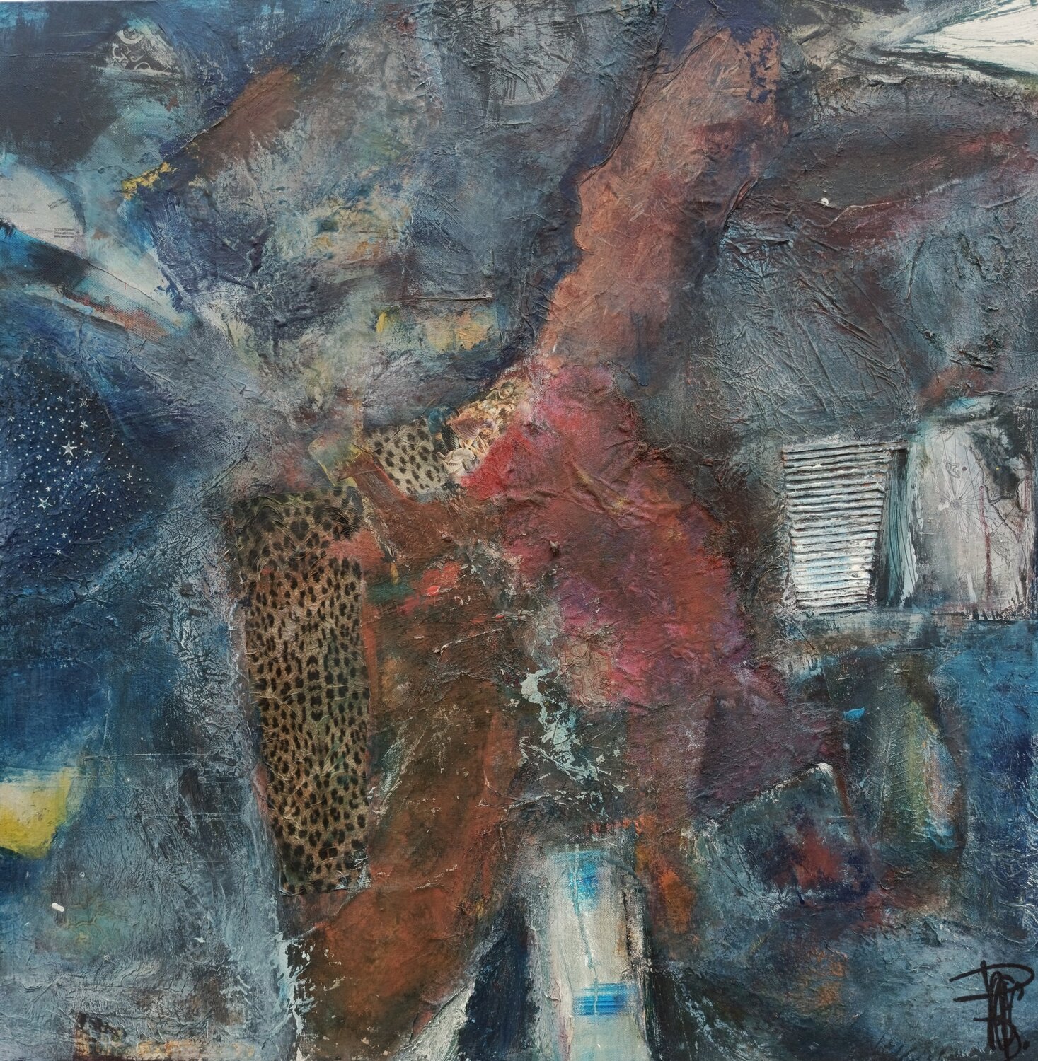 Nébuleuse Corinne Pages Original painting for sale