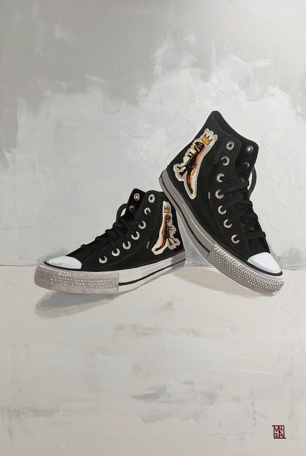 Life imitates Art III Martin Allen Original painting for sale