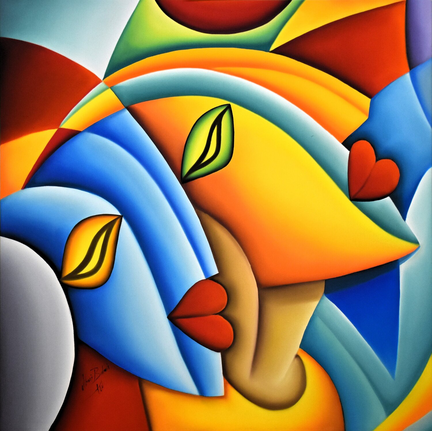 Follow me baby Hani Badawi Leo Original painting for sale