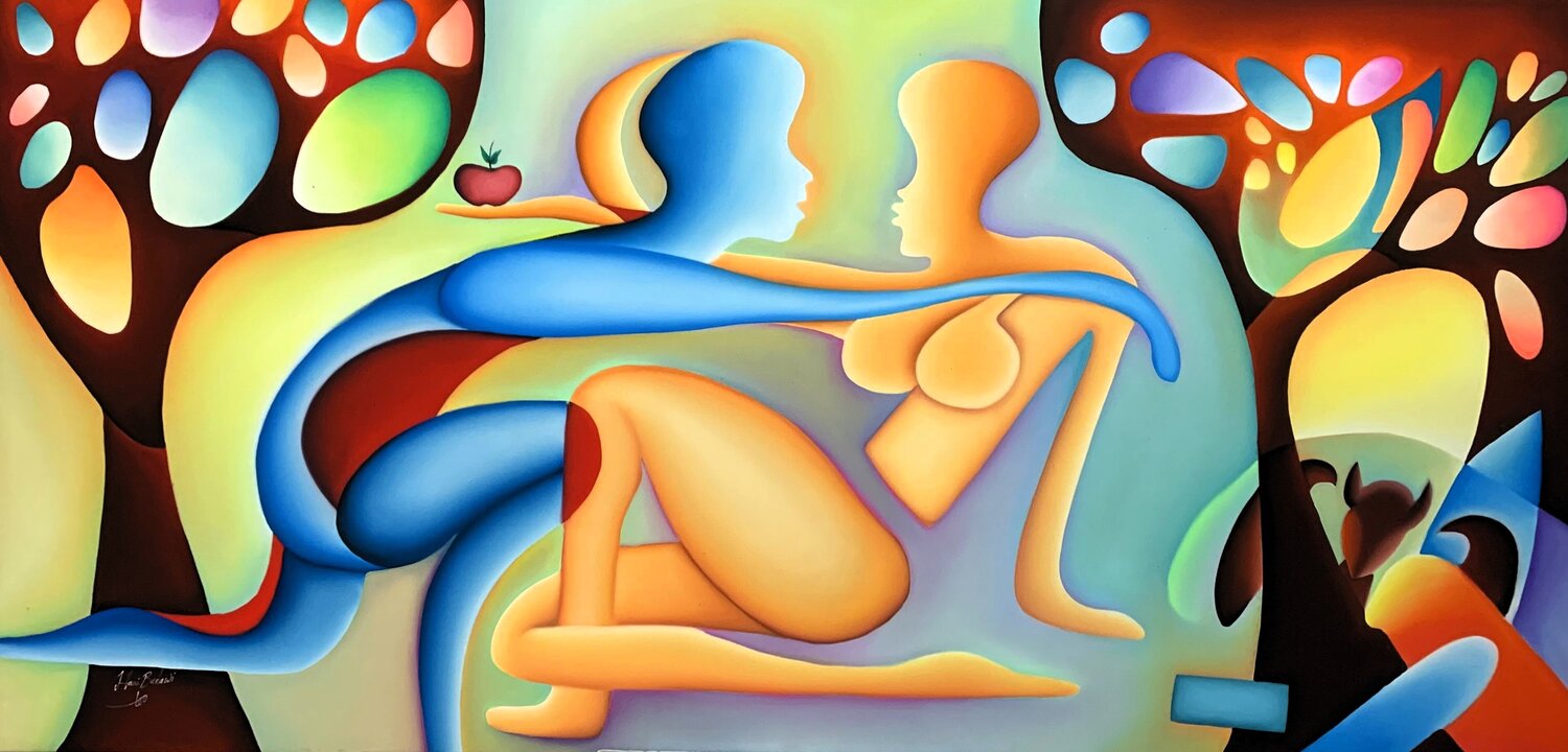 The Origin of Desire Hani Badawi Leo Original painting for sale