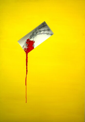 KAPITALISTISCHER  REALISMUS   ODER EIN LEBEN IM POMP  NO 3 by Friedhelm Wolfrat, Painting for Sale on Select