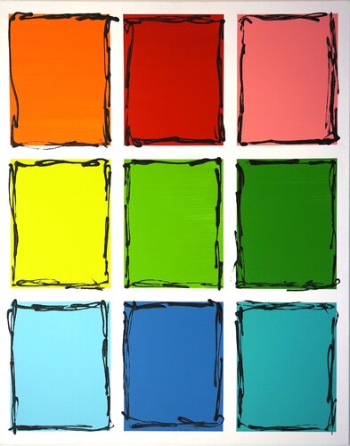 EXPRESSION COLORS  NO 8 by Friedhelm Wolfrat, Painting for Sale on Select