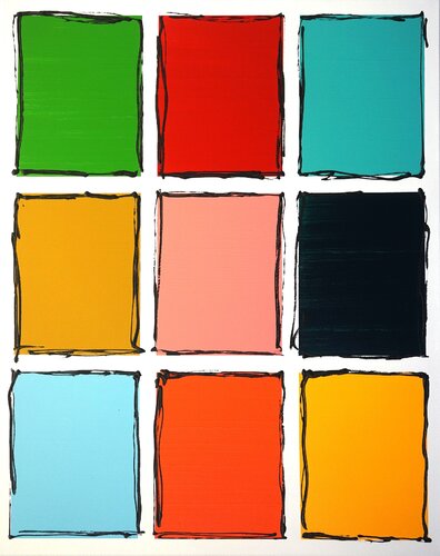 EXPRESSION COLORS  NO 9 by Friedhelm Wolfrat, Painting for Sale on Select