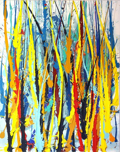 SCHILF 23.3 by Friedhelm Wolfrat, Painting for Sale on Select