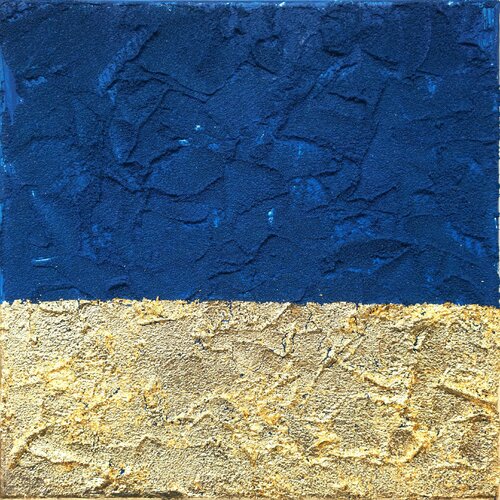 MAGENTA BLAU 582 by Friedhelm Wolfrat, Painting for Sale on Select