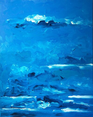 NORDSEE by Friedhelm Wolfrat, Painting for Sale on Select