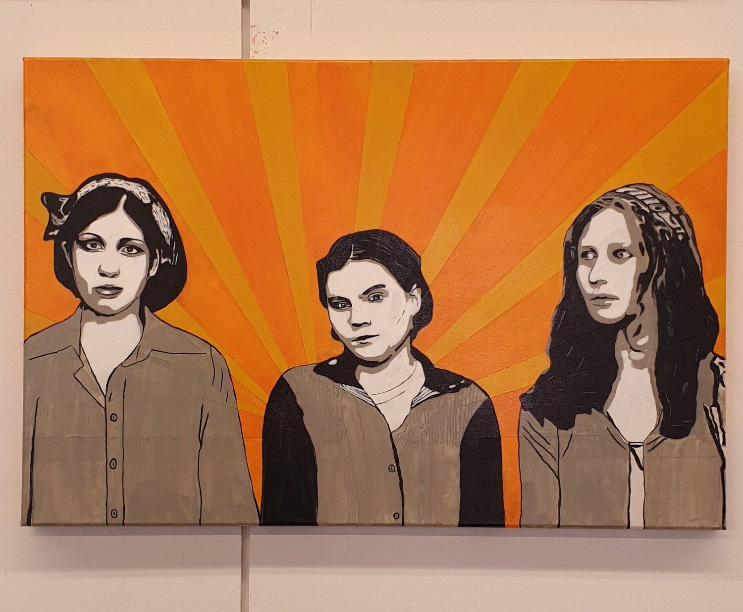 Pussy Riot Friedhelm Wolfrat Original painting for sale