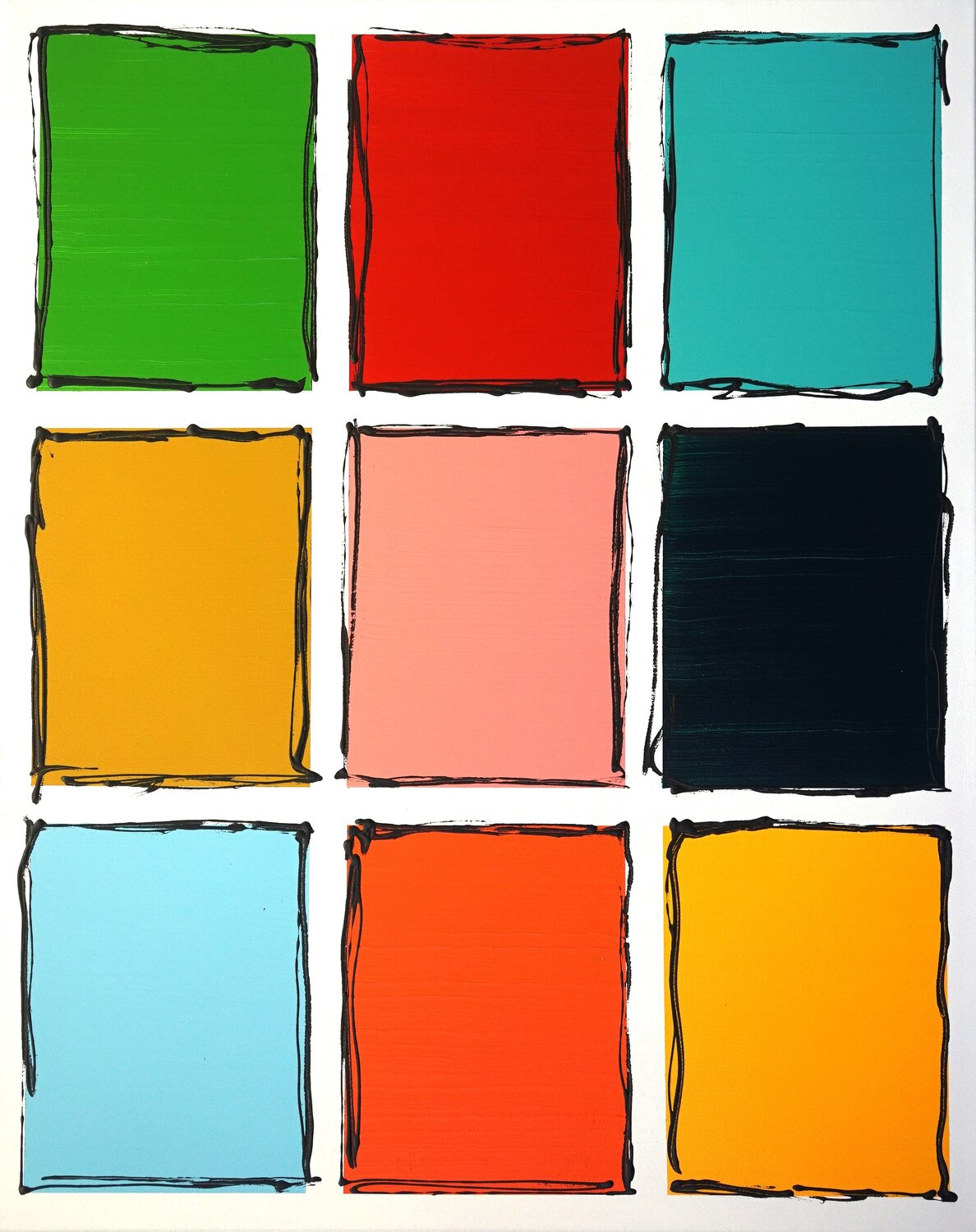 EXPRESSION COLORS  NO 9 Friedhelm Wolfrat Original painting for sale