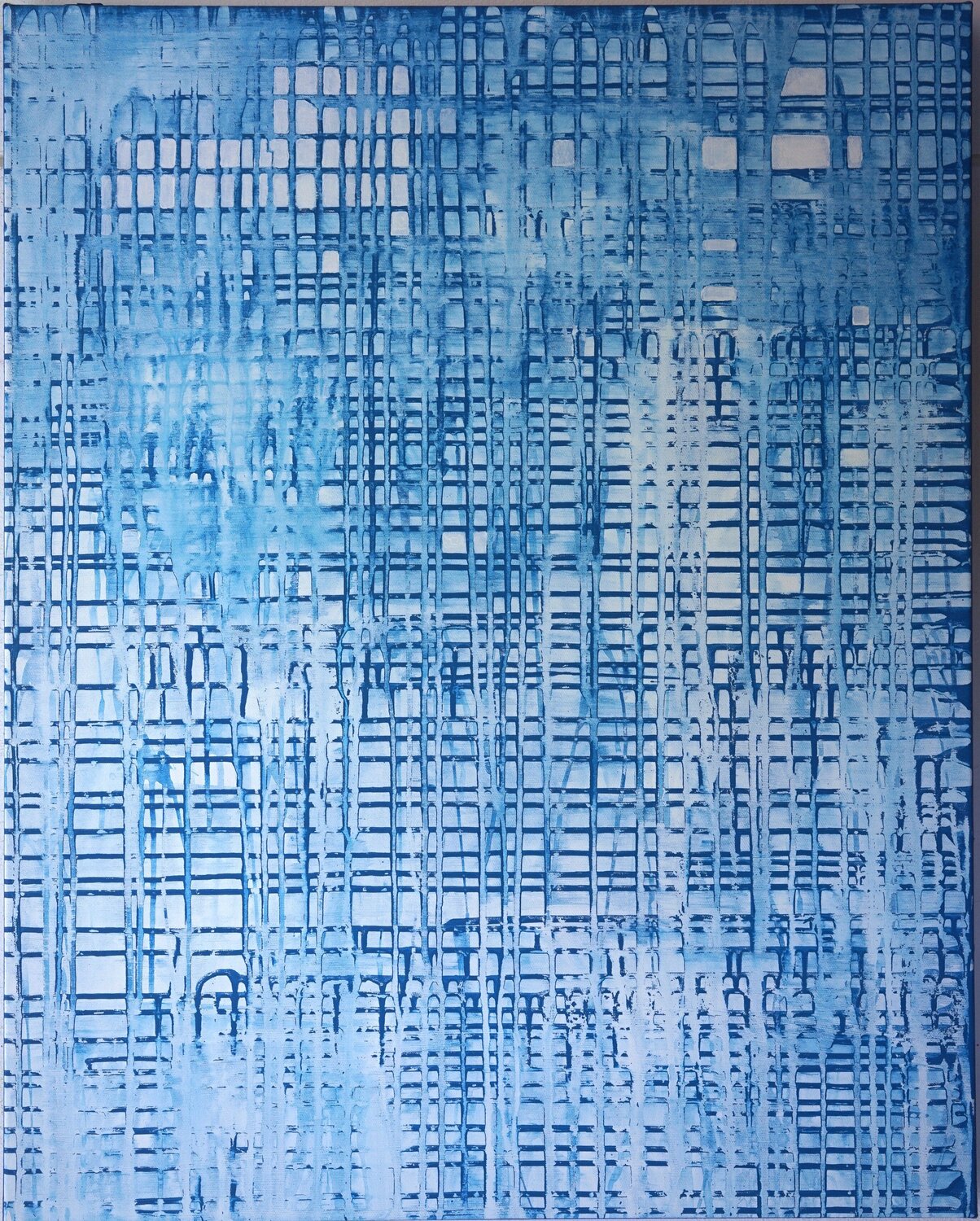 MATRIX OKTOBER Friedhelm Wolfrat Original painting for sale