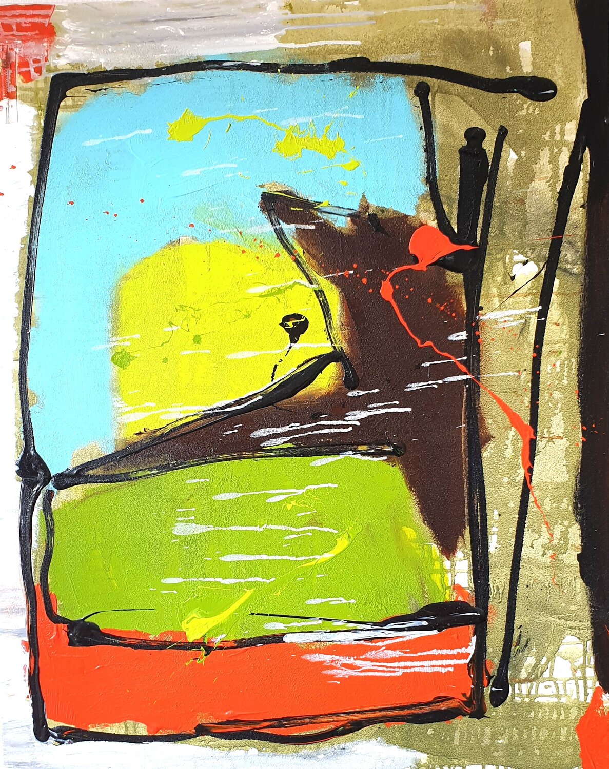 SCHNECKENHUS Friedhelm Wolfrat Original painting for sale
