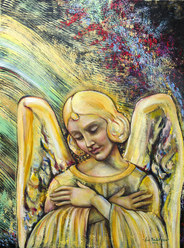 Angels and neurons. Right part of the diptych by Ponditerra Nino, Painting for Sale on Select