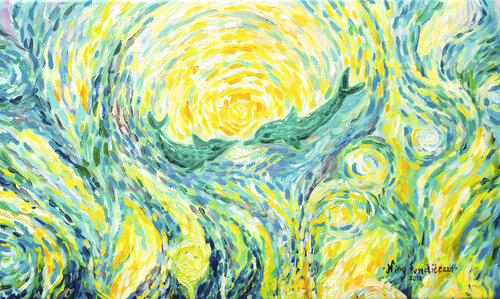 Dolphins by Ponditerra Nino, Painting for Sale on Select