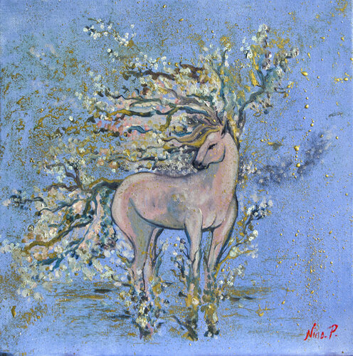 Horse Spring by Ponditerra Nino, Painting for Sale on Select