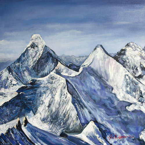 Alpine view by Ponditerra Nino, Painting for Sale on Select