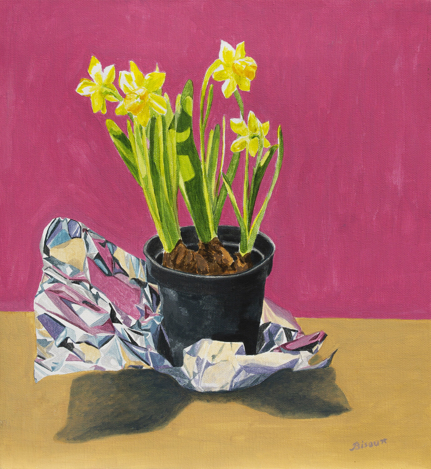 Jonquilles Morgan Bisoux Original painting for sale