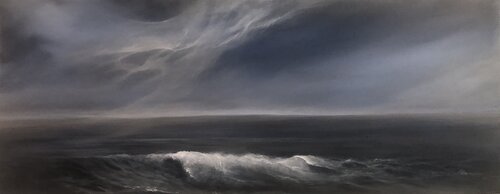 Winter Seascapes 2 by Tamara Bettencourt, Painting for Sale on Select