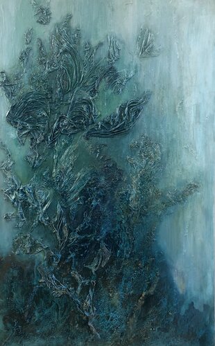Tranquil Sea Foliage by Tamara Bettencourt, Painting for Sale on Select