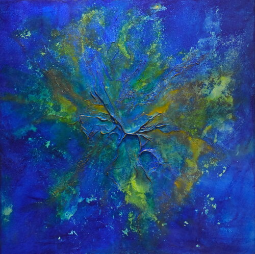 Blue Nebula by Tamara Bettencourt, Painting for Sale on Select