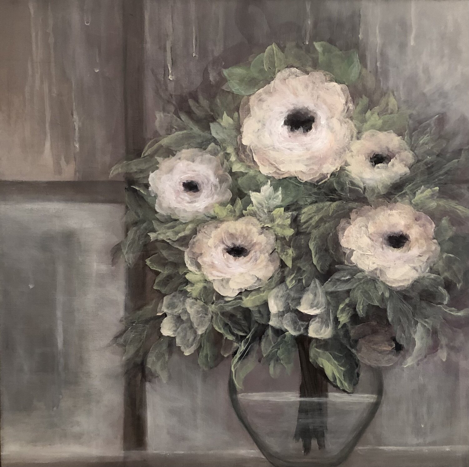 Paper Roses Tamara Bettencourt Original painting for sale