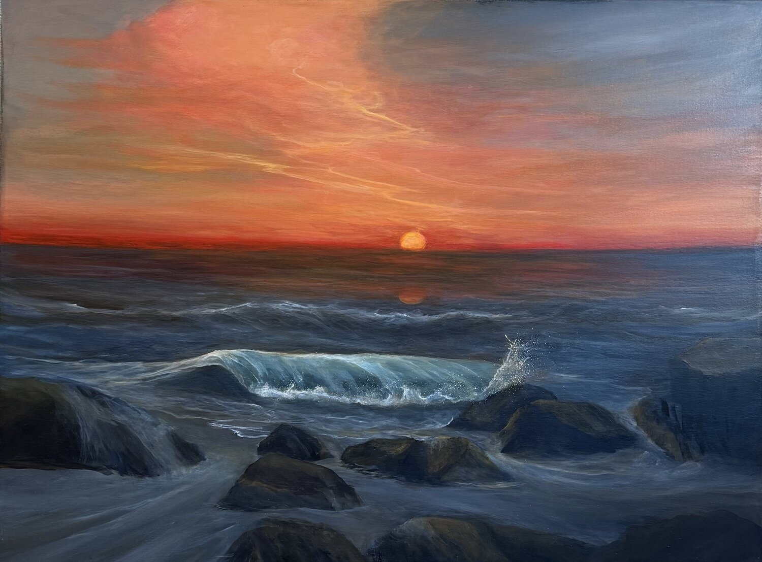 Serenity at Dusk Tamara Bettencourt Original painting for sale