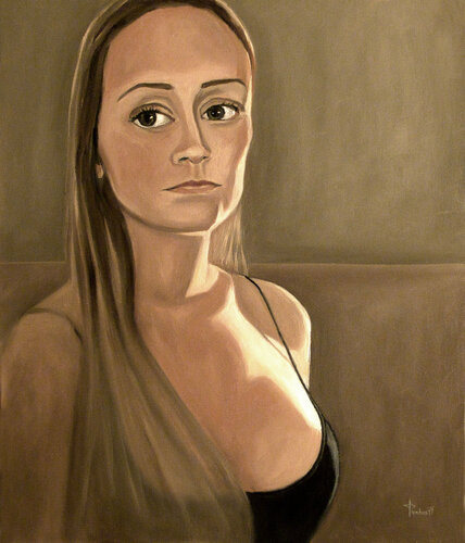 Big Eyes by Thomas Pramhas, Painting for Sale on Select
