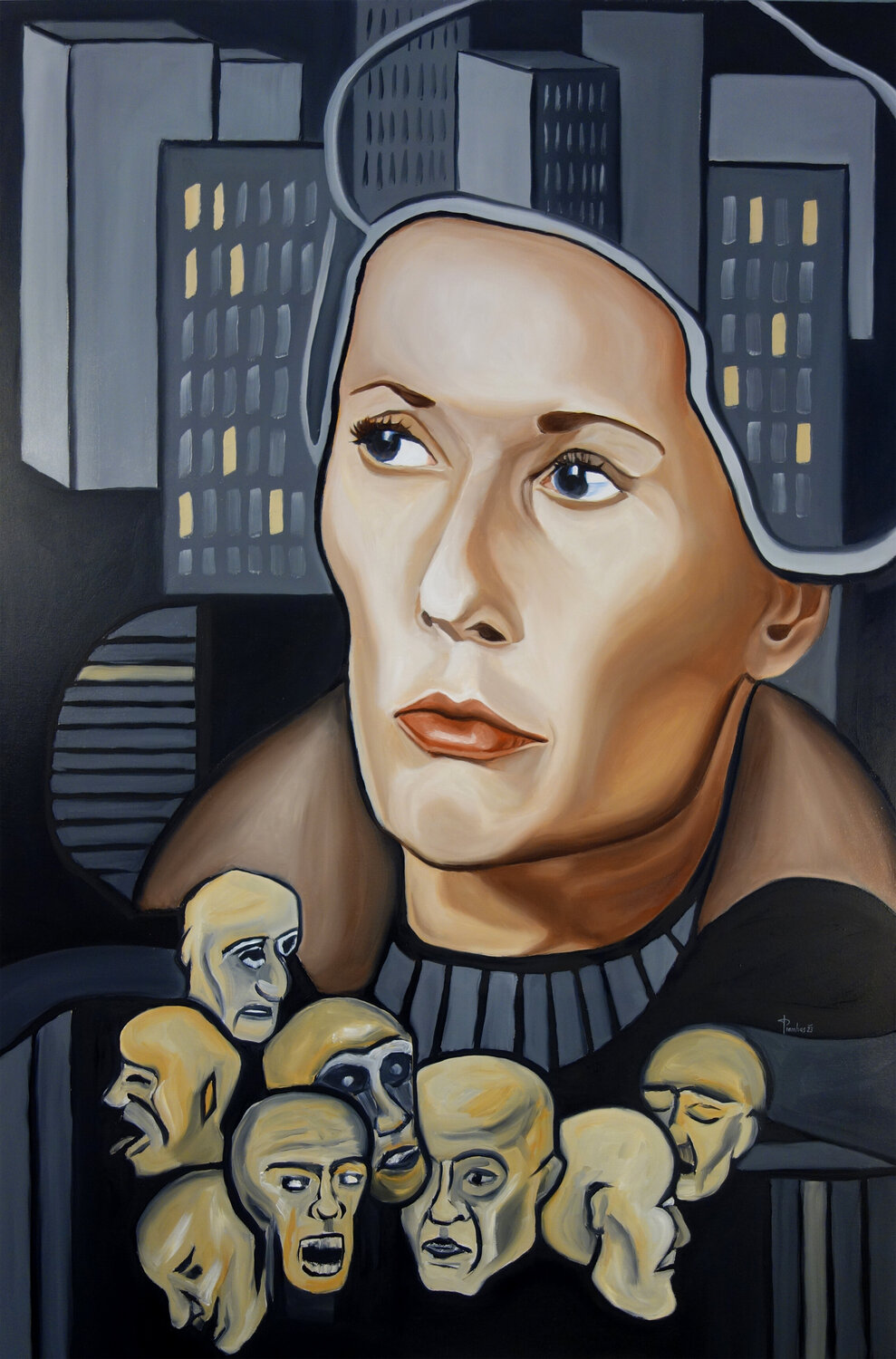 Blindness Thomas Pramhas Original painting for sale