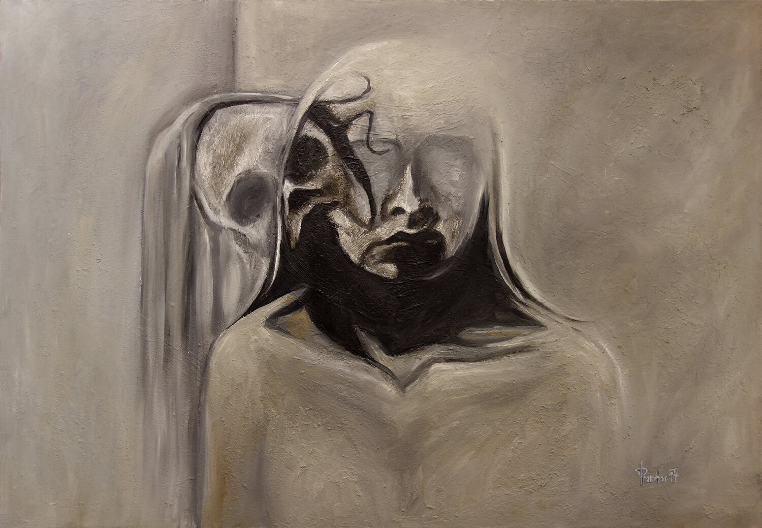 Medusa Thomas Pramhas Original painting for sale