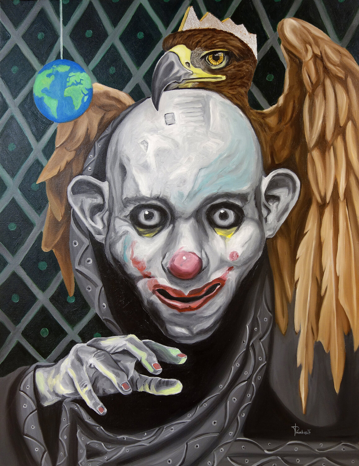 EXIT Thomas Pramhas Original painting for sale