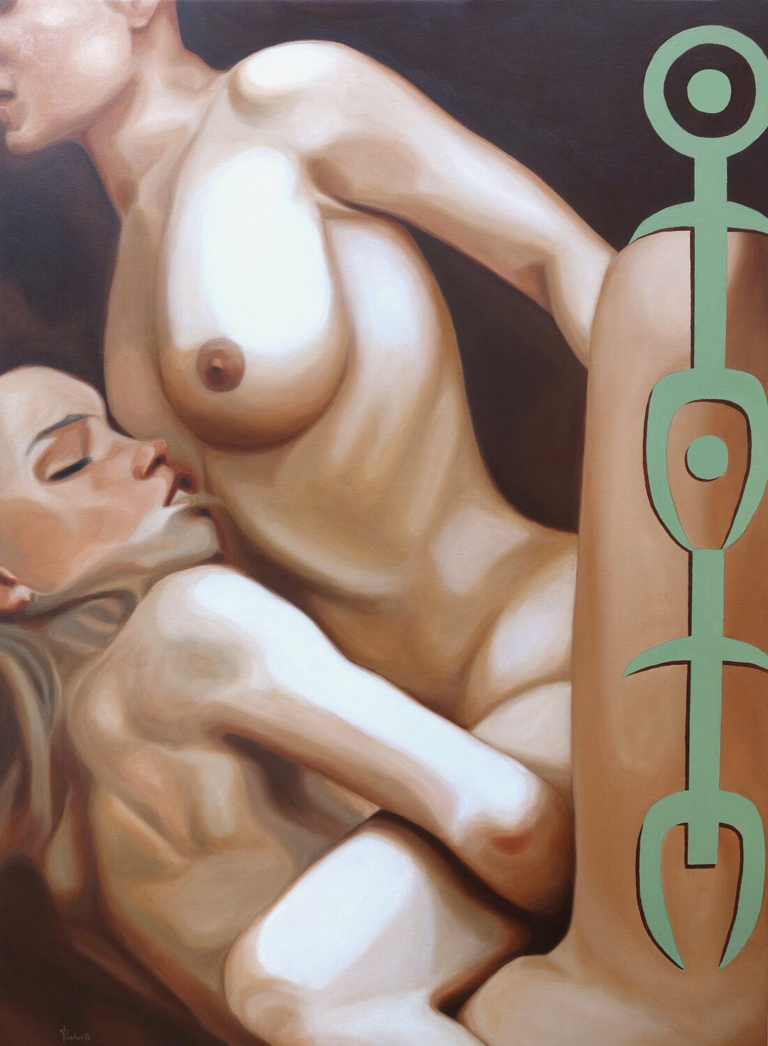 Borderline Thomas Pramhas Original painting for sale