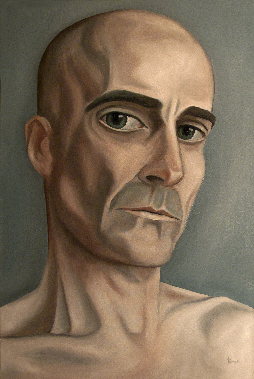 Selbstporträt_50 Thomas Pramhas Original painting for sale
