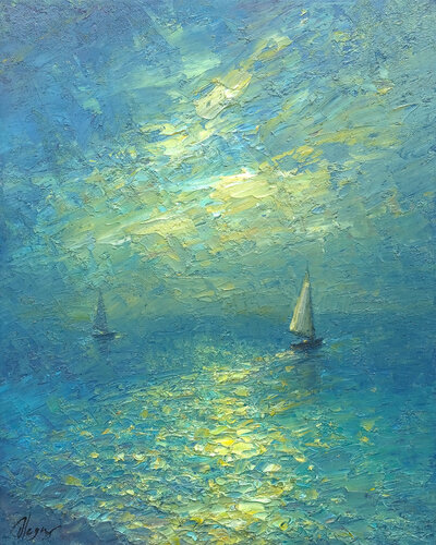 Sea by Dmitry Oleyn, Painting for Sale on Select