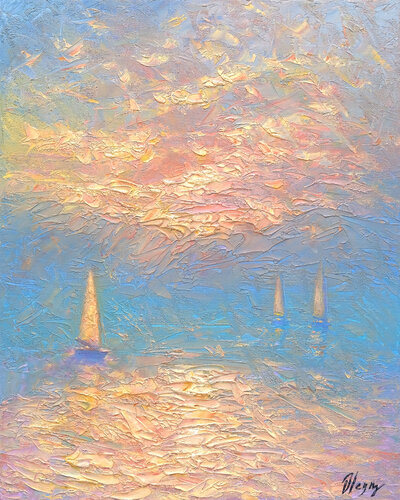 Haven of Lost Stars by Dmitry Oleyn, Painting for Sale on Select