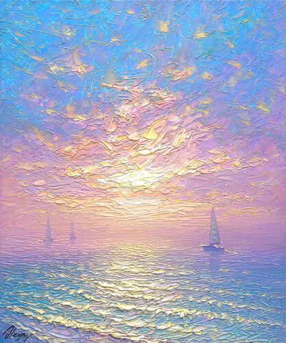Reflection of Infinity by Dmitry Oleyn, Painting for Sale on Select