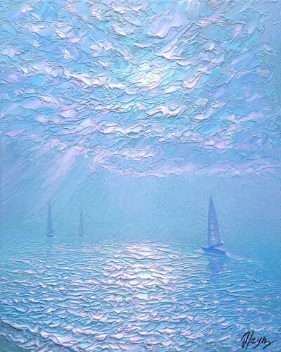 Waves of Passion by Dmitry Oleyn, Painting for Sale on Select
