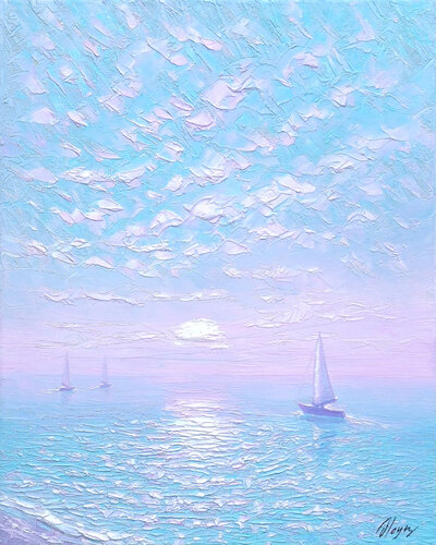 Ocean of Forgotten Dreams by Dmitry Oleyn, Painting for Sale on Select