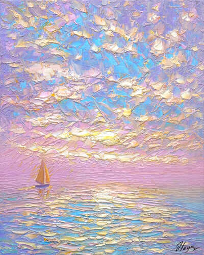Waltz of the Waves by Dmitry Oleyn, Painting for Sale on Select