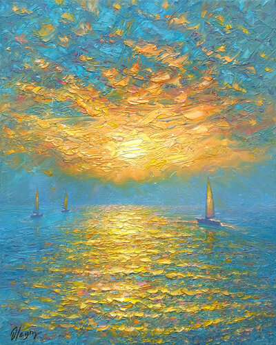 Light Knowing No Shadow by Dmitry Oleyn, Painting for Sale on Select