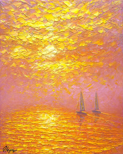 Traces of the Fading Day by Dmitry Oleyn, Painting for Sale on Select