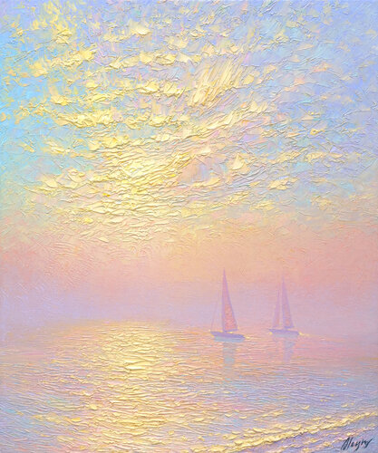 Ocean of tenderness by Dmitry Oleyn, Painting for Sale on Select