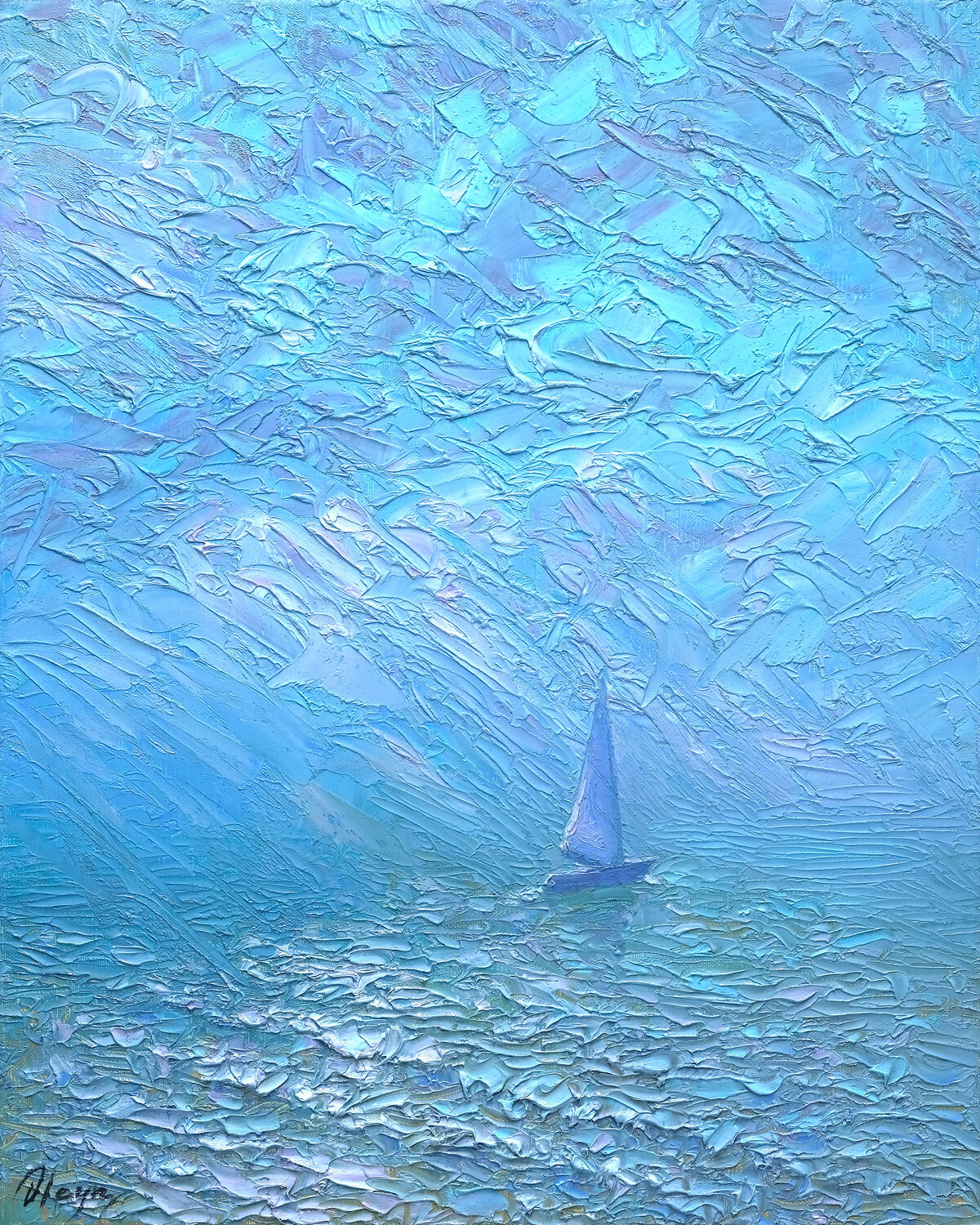 Wanderer Dmitry Oleyn Original painting for sale