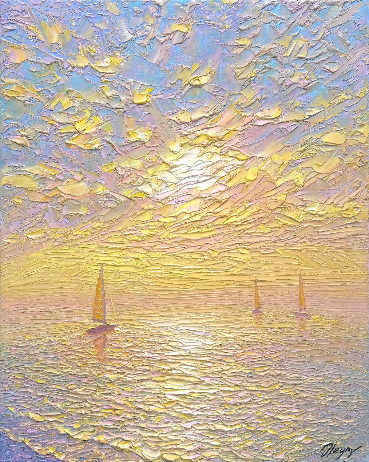 Ocean of Dreams Dmitry Oleyn Original painting for sale