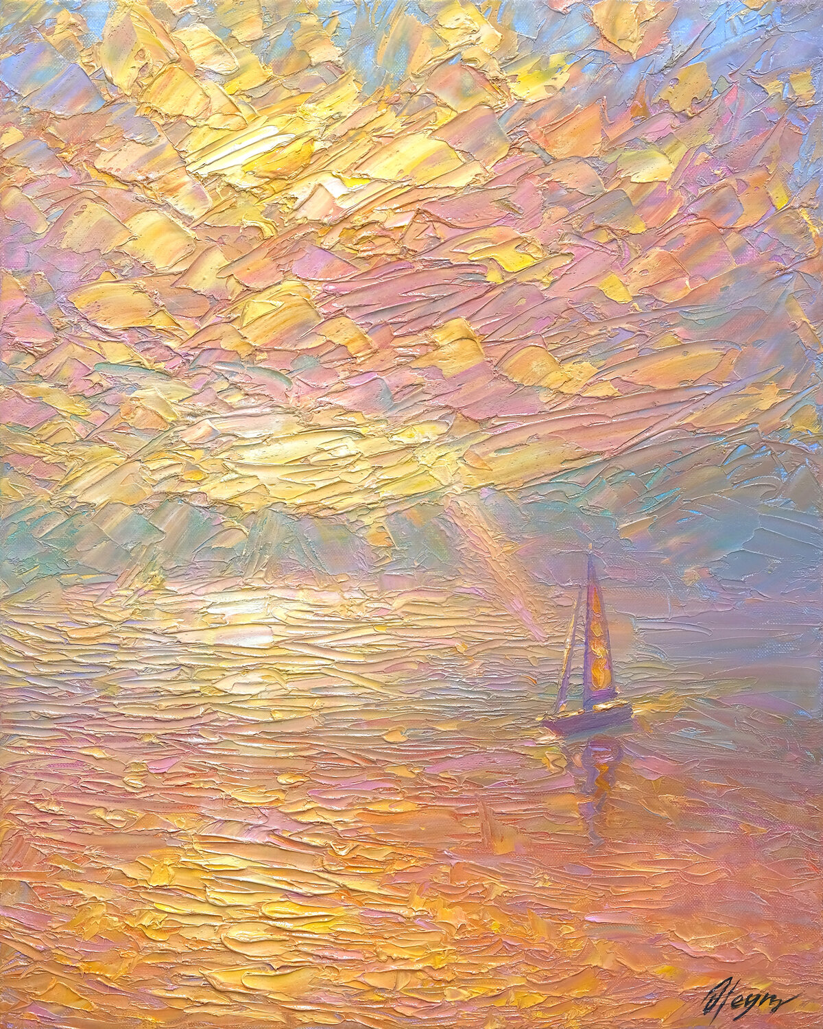Honey sea Dmitry Oleyn Original painting for sale