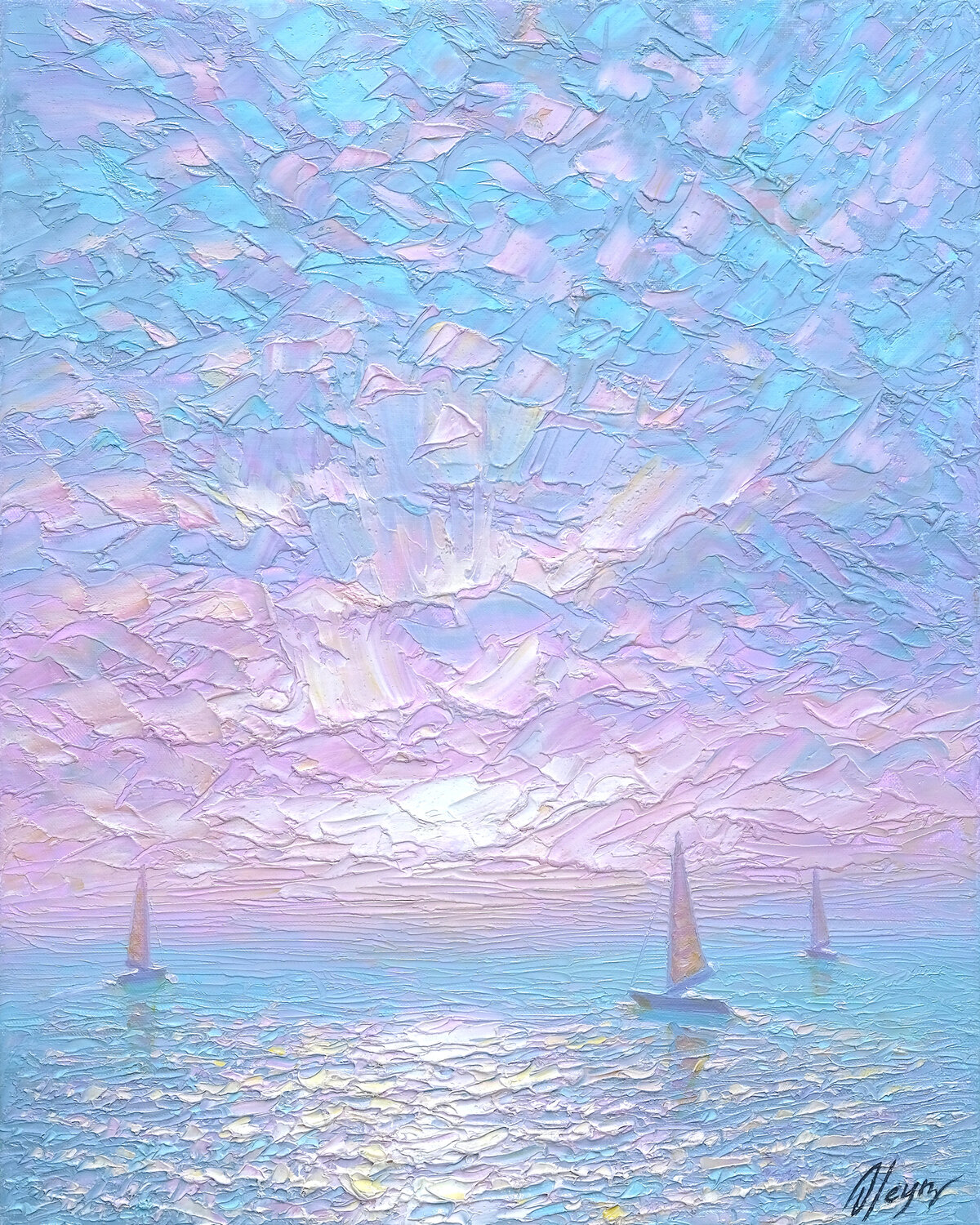 Aethereal Coast Dmitry Oleyn Original painting for sale
