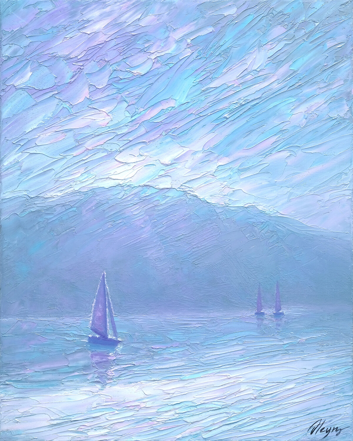 Crystalline Serenity Dmitry Oleyn Original painting for sale