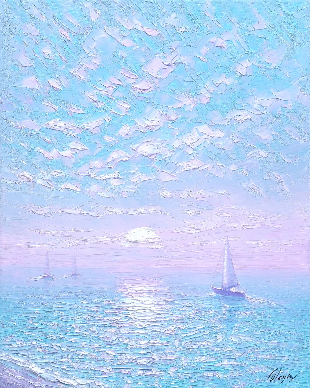 Ocean of Forgotten Dreams Dmitry Oleyn Original painting for sale